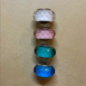 Pandora faceted murano charm